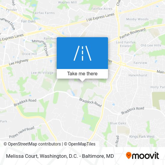 Melissa Court map