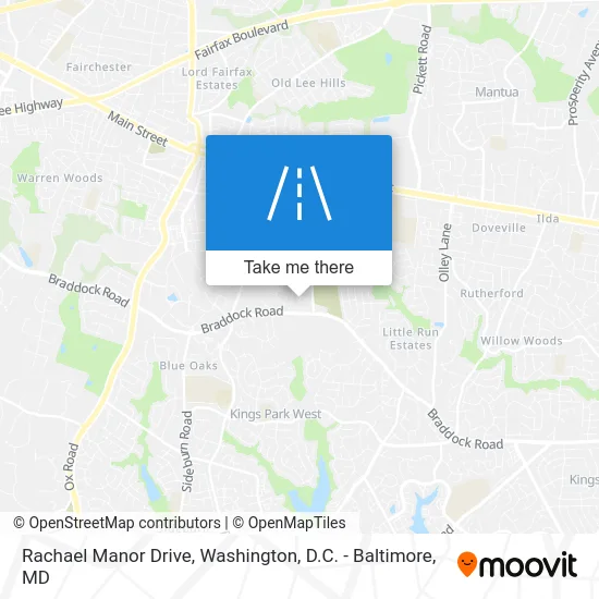 Rachael Manor Drive map