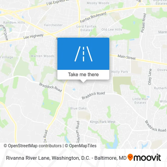 Rivanna River Lane map