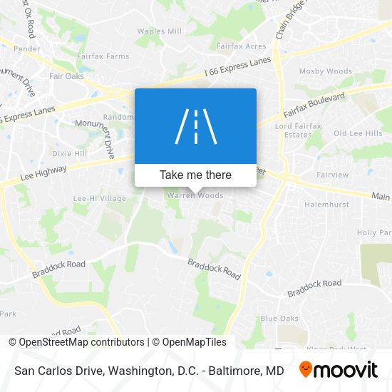 San Carlos Drive map