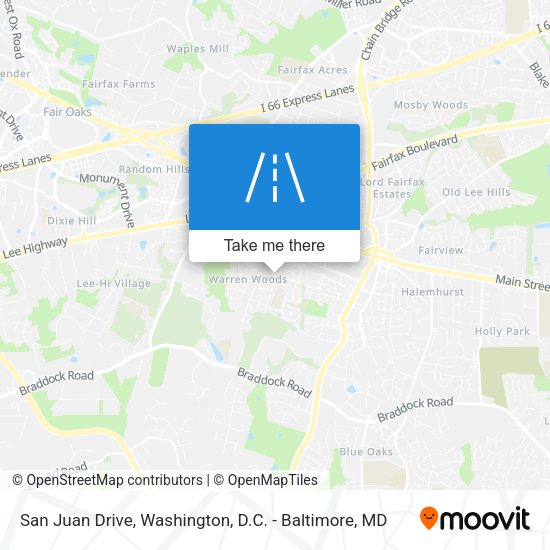 San Juan Drive map