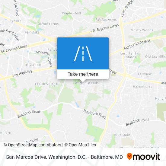 Mapa de San Marcos Drive
