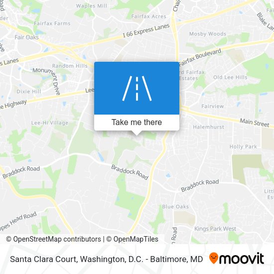 Santa Clara Court map