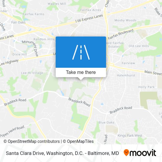 Mapa de Santa Clara Drive