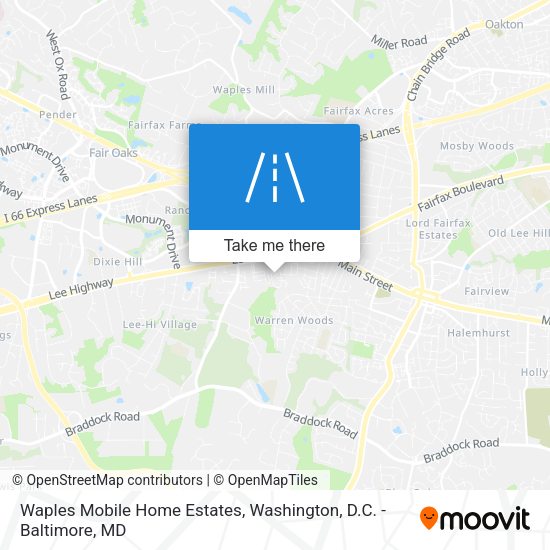 Waples Mobile Home Estates map