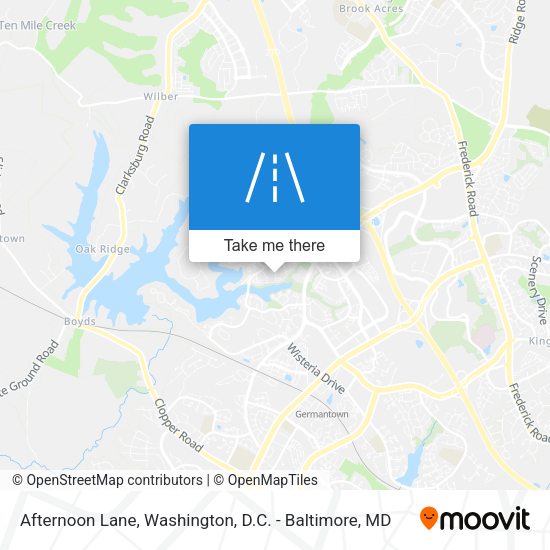 Afternoon Lane map