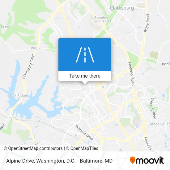 Alpine Drive map