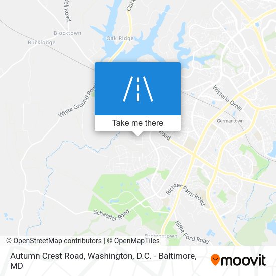 Autumn Crest Road map