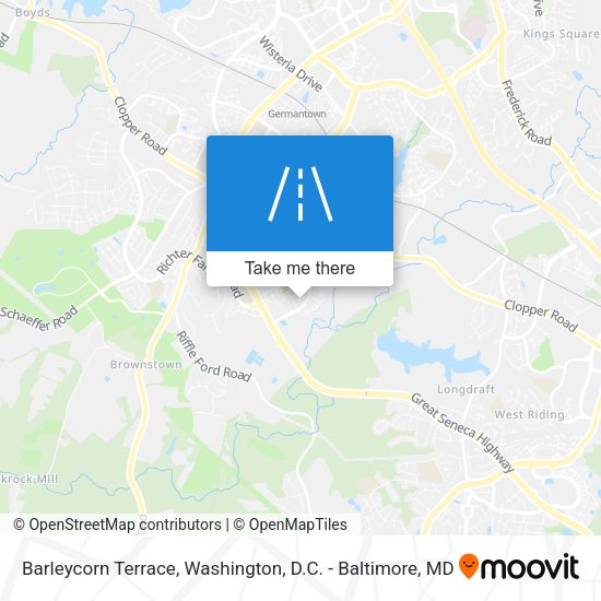 Barleycorn Terrace map