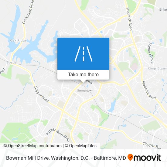 Bowman Mill Drive map