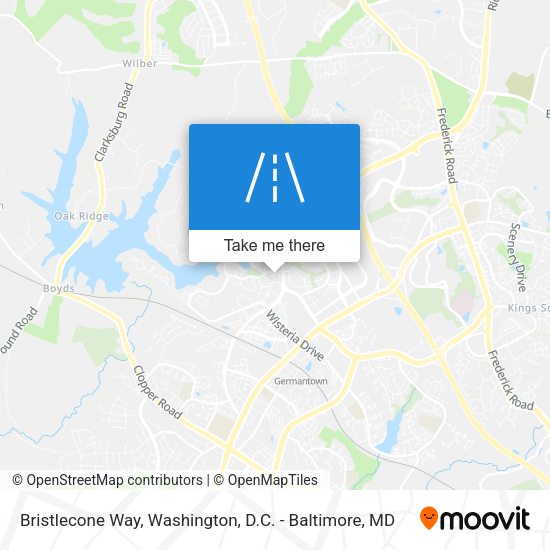 Mapa de Bristlecone Way