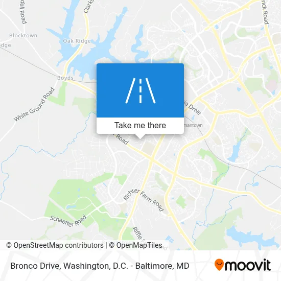 Bronco Drive map