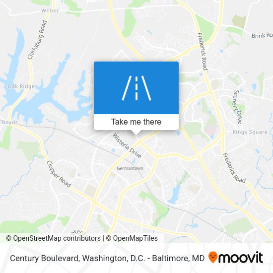 Mapa de Century Boulevard