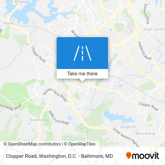 Mapa de Clopper Road