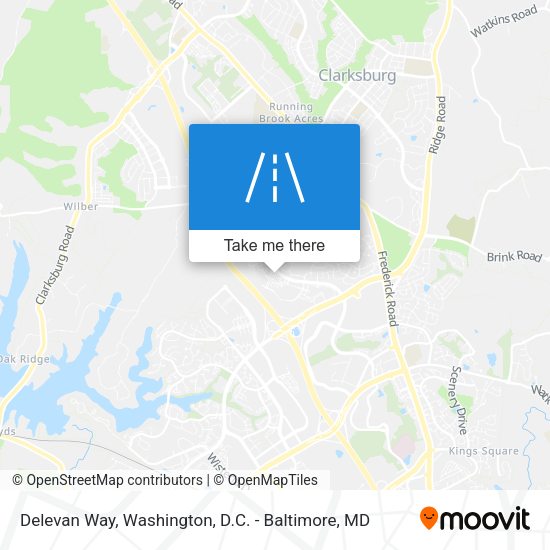 Delevan Way map