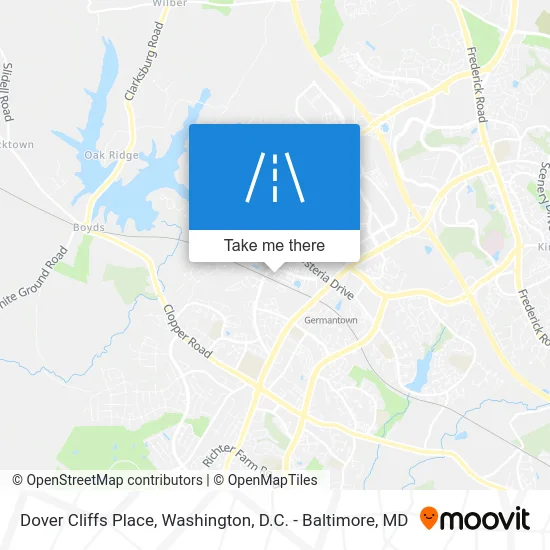 Dover Cliffs Place map