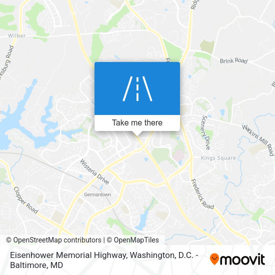 Eisenhower Memorial Highway map