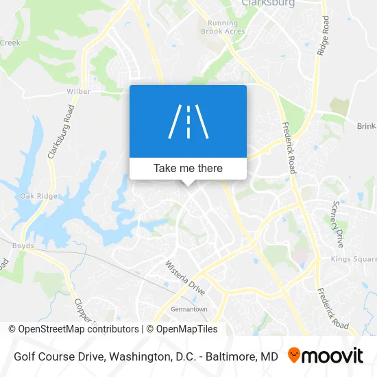 Golf Course Drive map