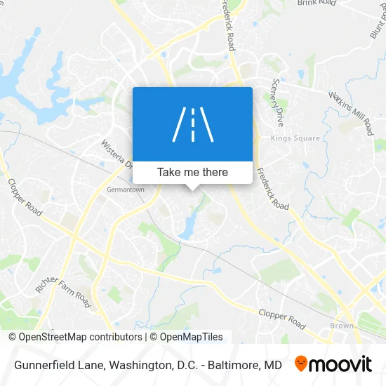 Gunnerfield Lane map