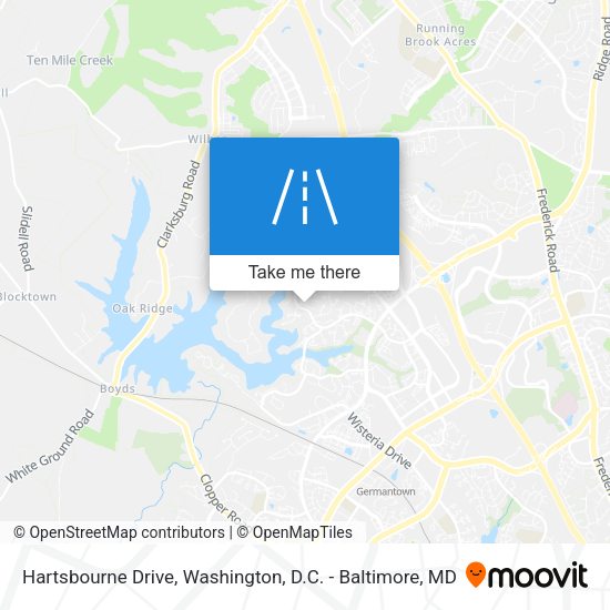 Hartsbourne Drive map
