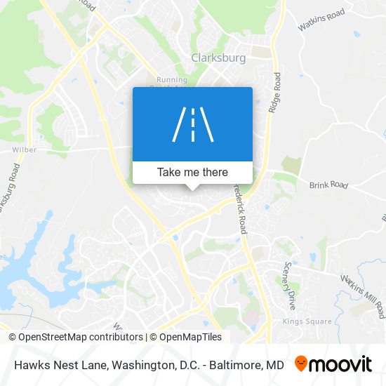 Hawks Nest Lane map