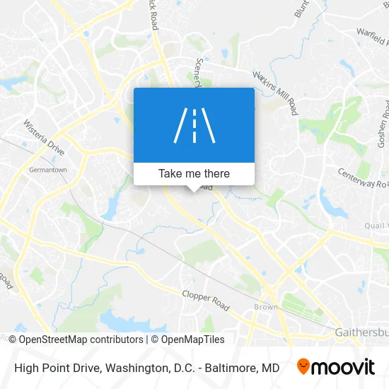 High Point Drive map