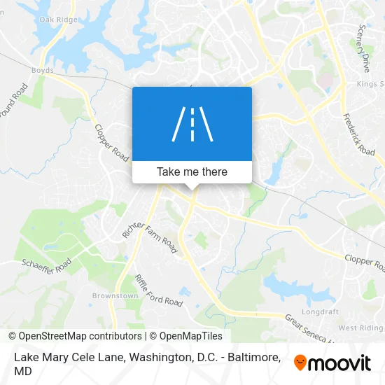 Mapa de Lake Mary Cele Lane