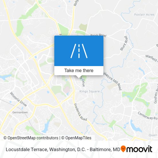 Locustdale Terrace map
