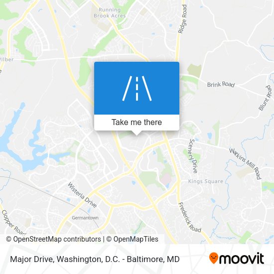 Major Drive map