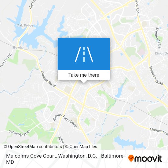 Malcolms Cove Court map