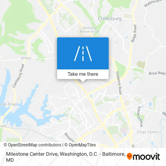 Milestone Center Drive map