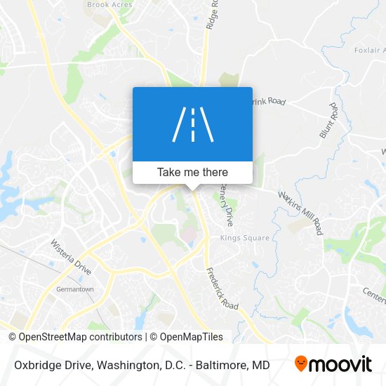 Oxbridge Drive map