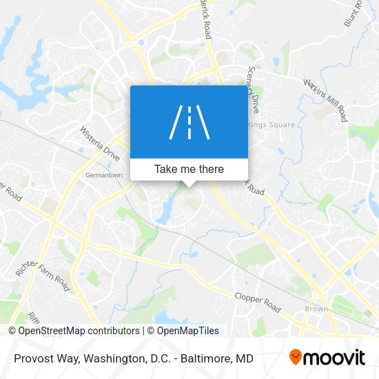 Provost Way map