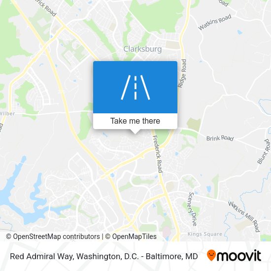 Mapa de Red Admiral Way