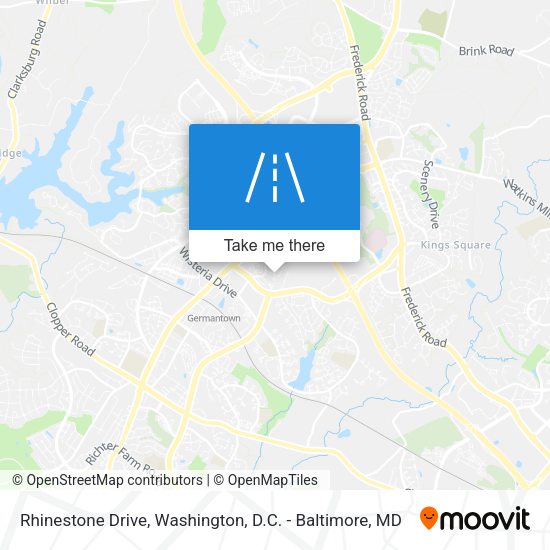 Rhinestone Drive map