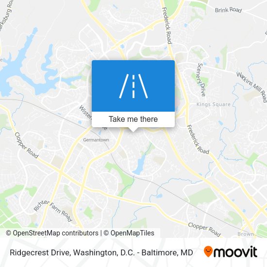 Ridgecrest Drive map