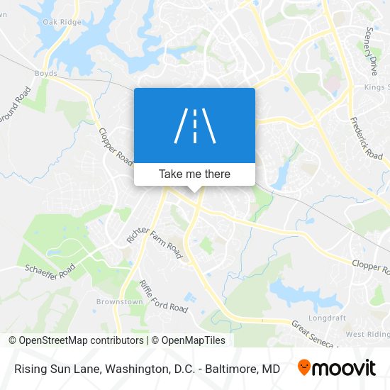 Rising Sun Lane map