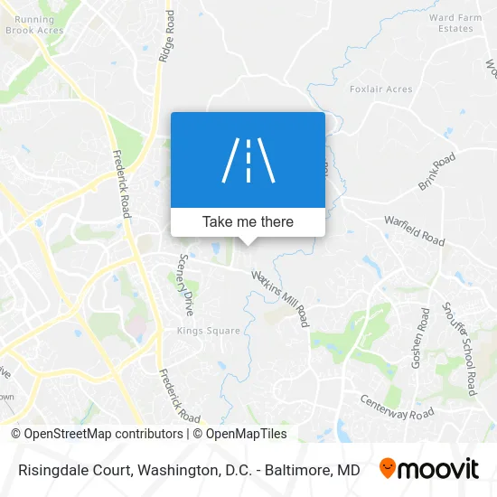 Risingdale Court map