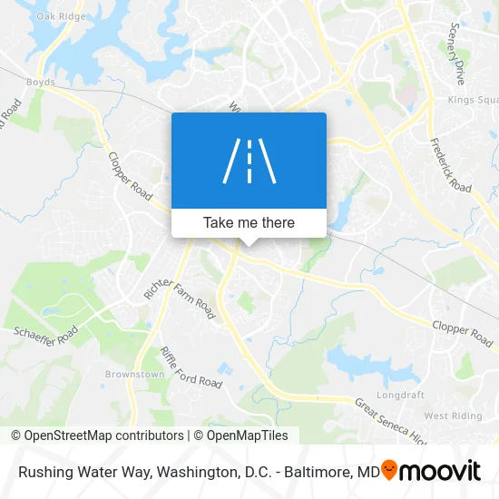 Rushing Water Way map