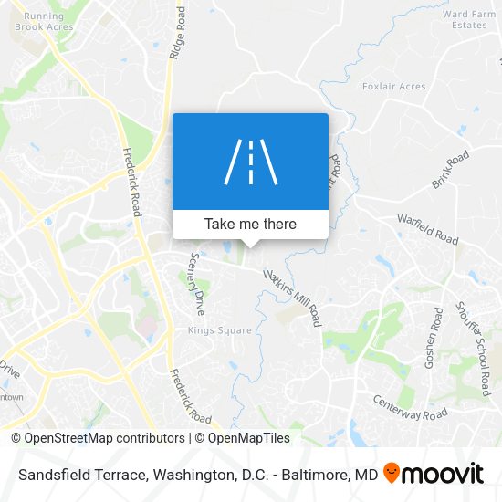 Sandsfield Terrace map