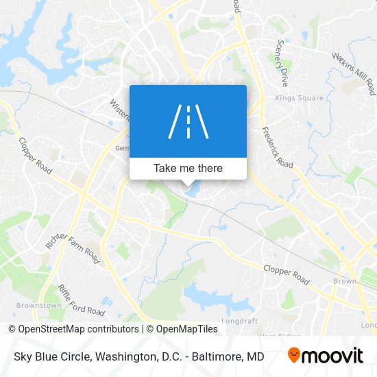 Sky Blue Circle map