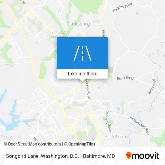 Songbird Lane map