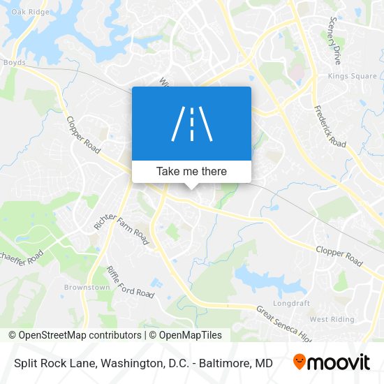 Split Rock Lane map