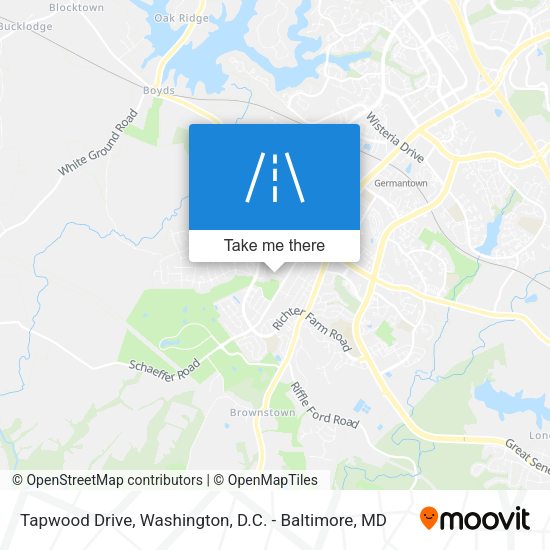 Tapwood Drive map