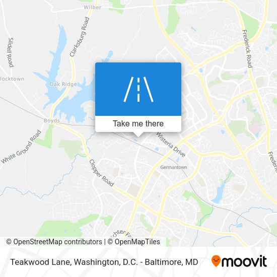 Teakwood Lane map
