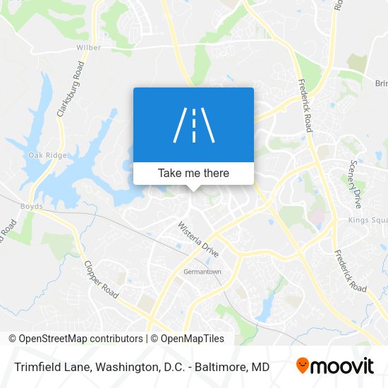 Trimfield Lane map