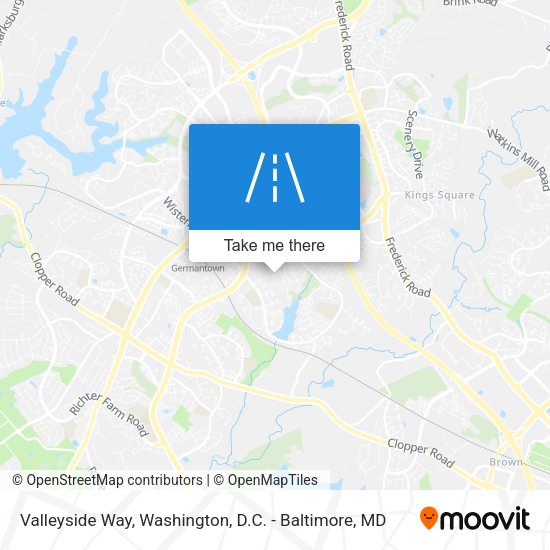 Valleyside Way map