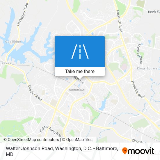 Mapa de Walter Johnson Road