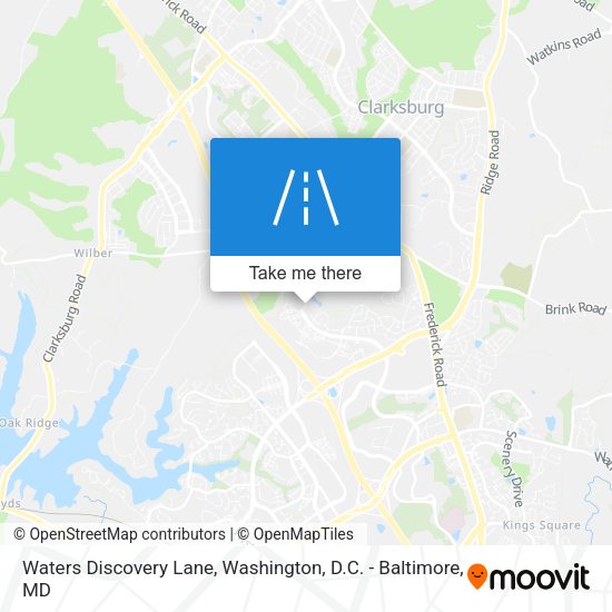 Mapa de Waters Discovery Lane