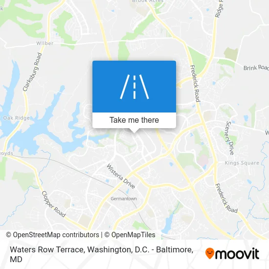 Waters Row Terrace map